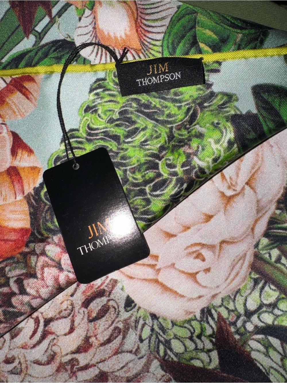 Jim Thompson Floral Silk Scarf NWT - Picture 11 of 11